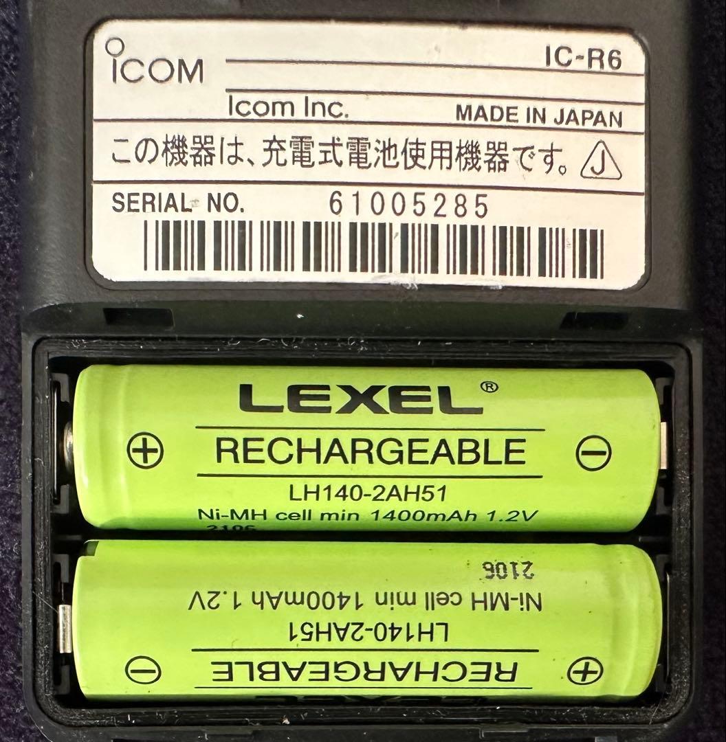 IC-R6　アイコム　広帯域ハンディ レシーバー