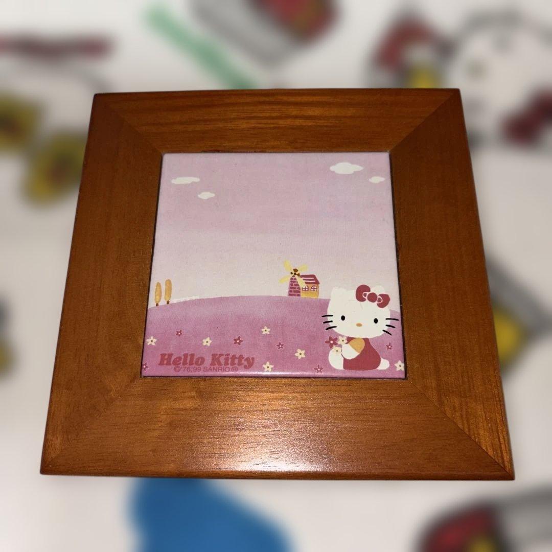 【超激レア・レトロ】SANRIO ハローキティ 四季のタイル画 デコレーション