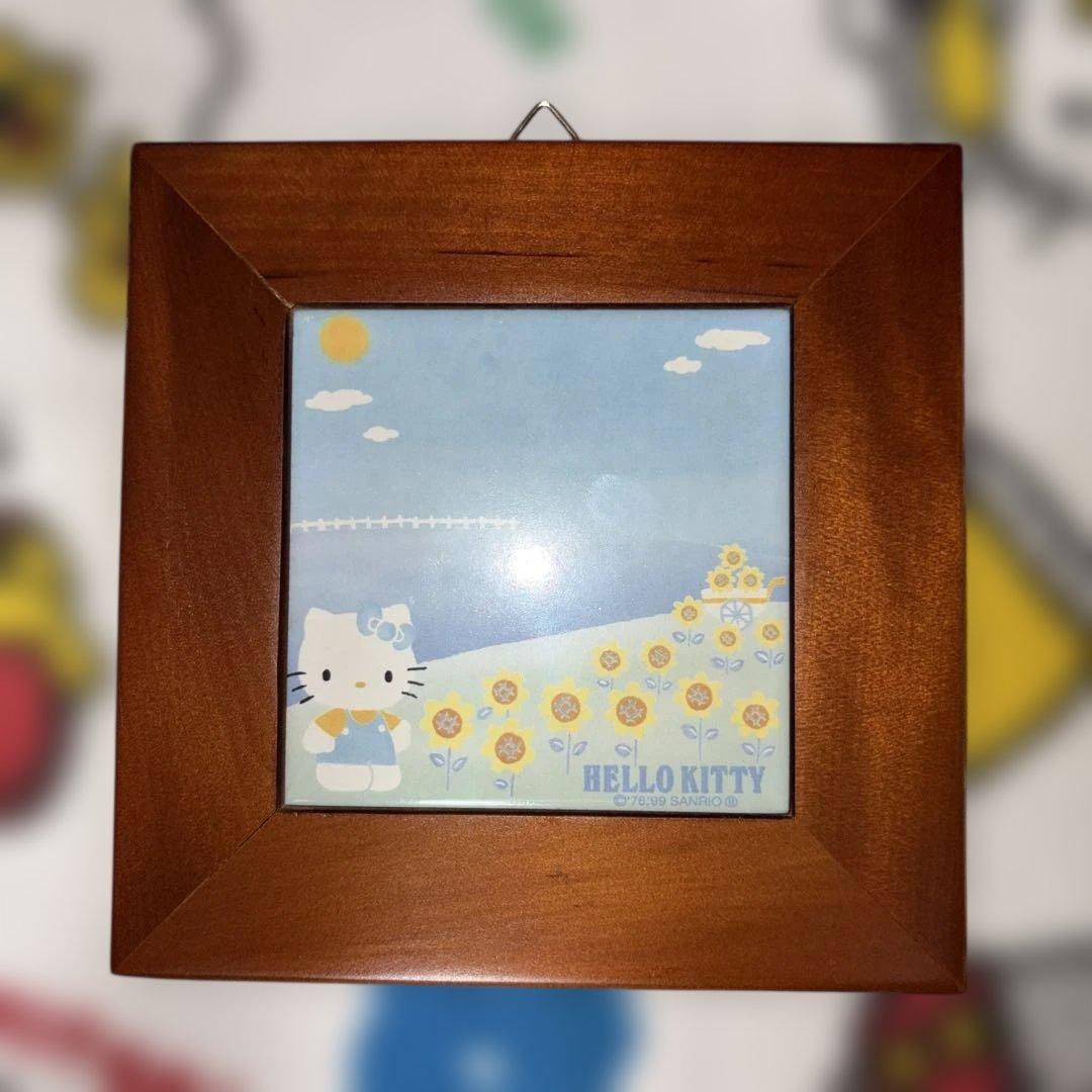 【超激レア・レトロ】SANRIO ハローキティ 四季のタイル画 デコレーション