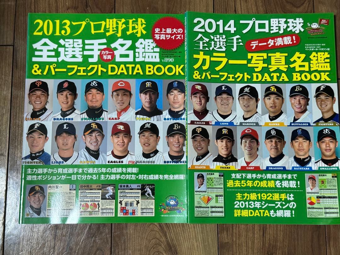 プロ野球選手名鑑1991〜2016年　22冊　ベースボールマガジン社　折り目なし