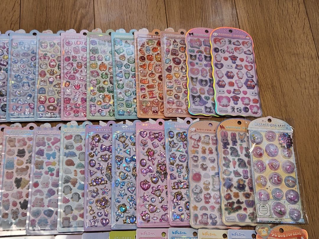 ボンボンドロップシールうるちゅるプチドロップコットンパフィー まとめ売り