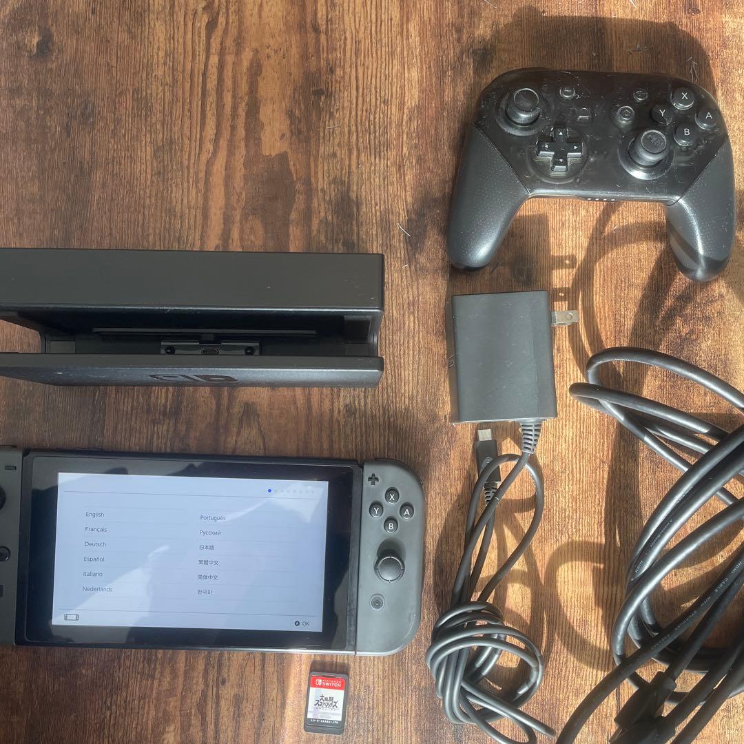 【箱無し】Nintendo Switch 本体　スマブラセット