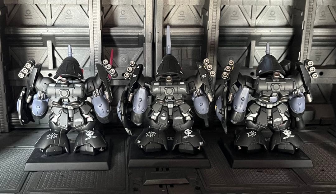 ガンダムコンバージ　黒い3連星　ヤクトドーガ　リペイント