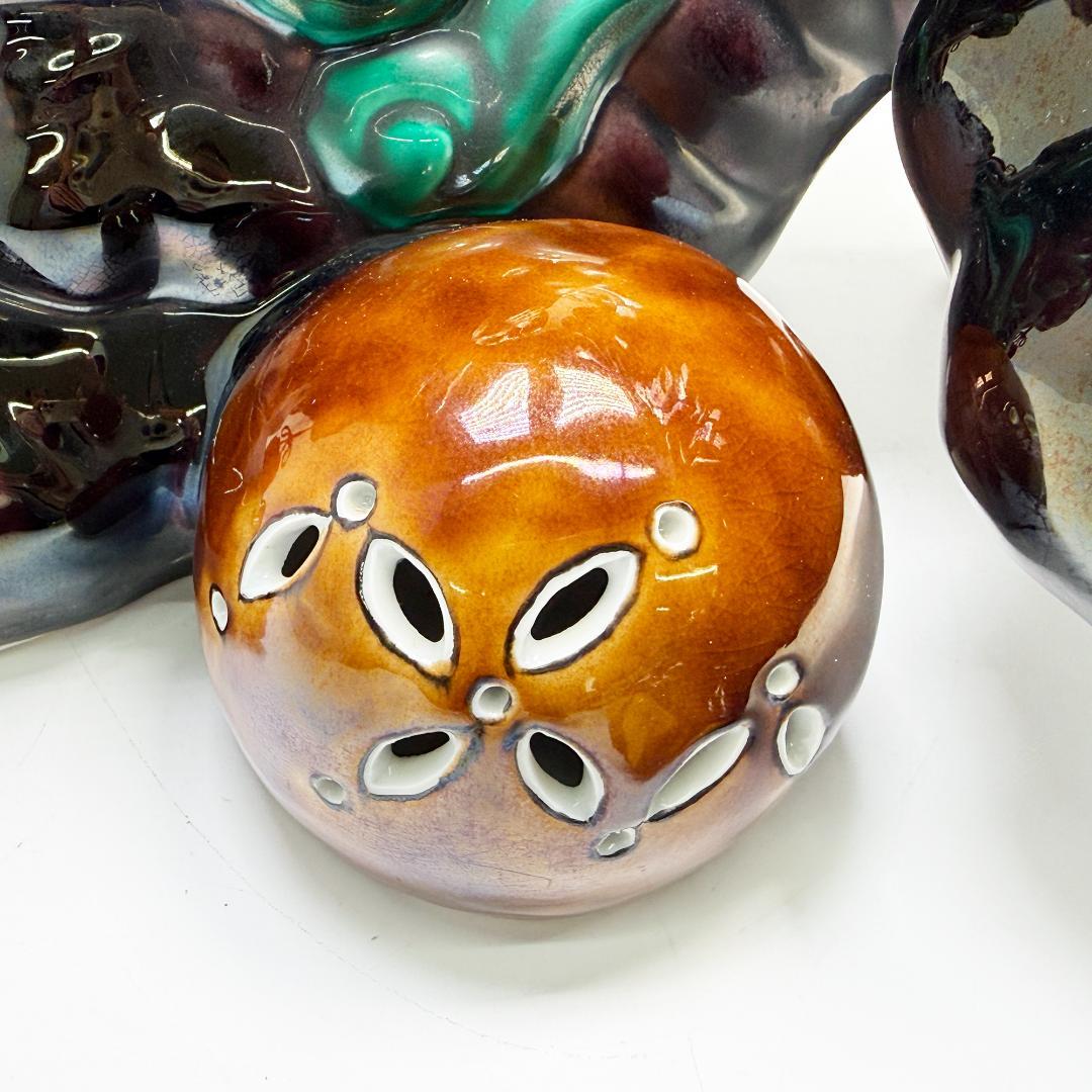 九谷焼 護宝剣獅子 交趾 魔除け 縁起置物 糠川清章