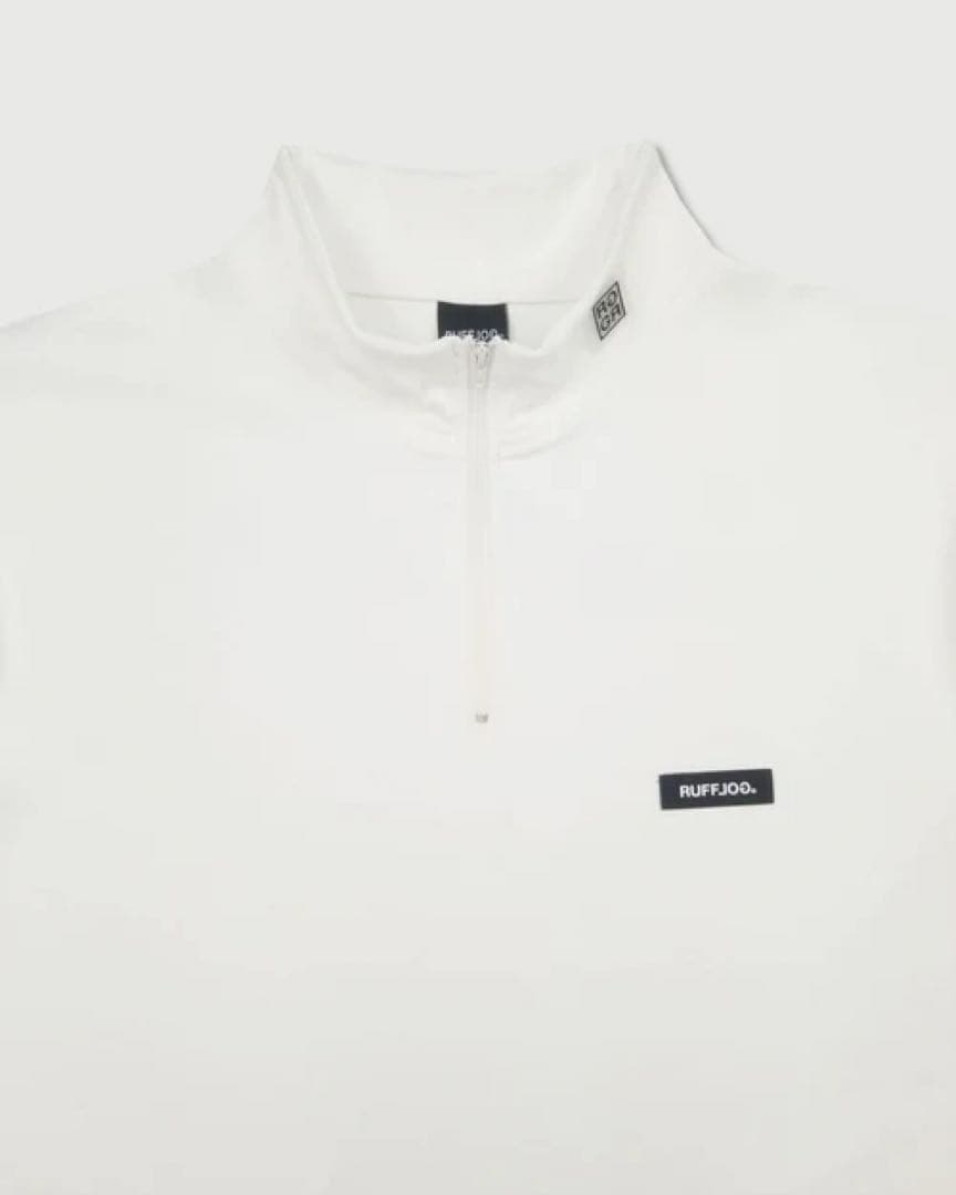 RUFFLOG HALF ZIP SHIRT ホワイト　サイズM