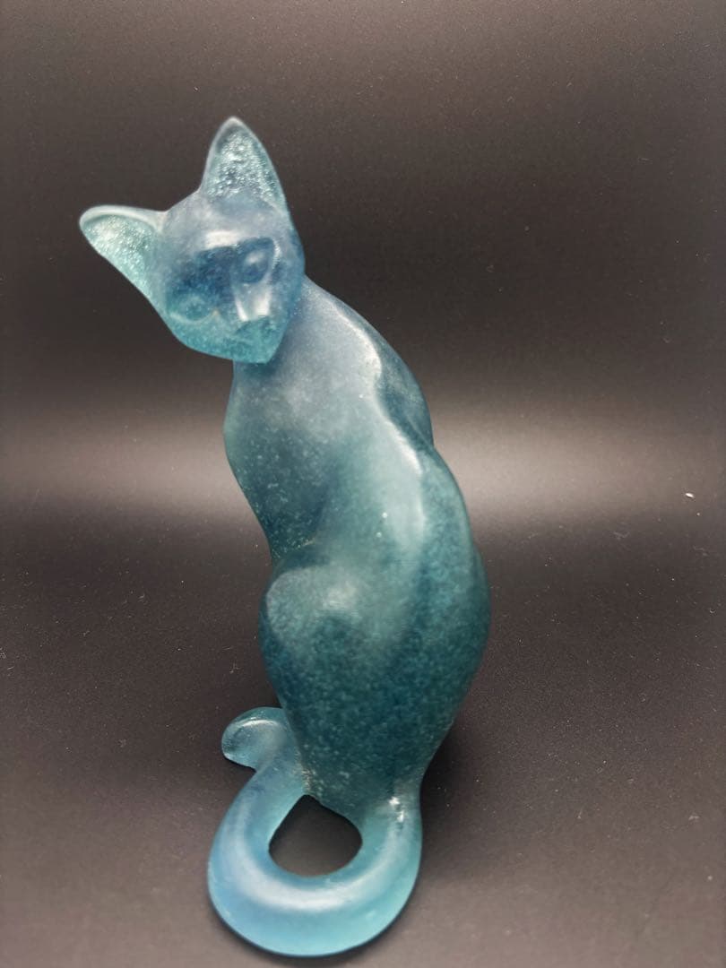 【正規品】Daumドーム 猫 ガラス オブジェ パート・ド・ヴェール フランス製