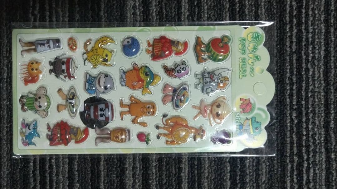 キャラクターシールセット かわいいデザイン 9個セット