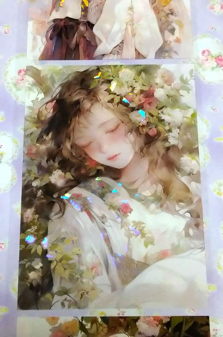 廃盤品✩J834＃花雾睡美人(贝壳光)听风芥尘切り売り海外人物女の子AIマステ