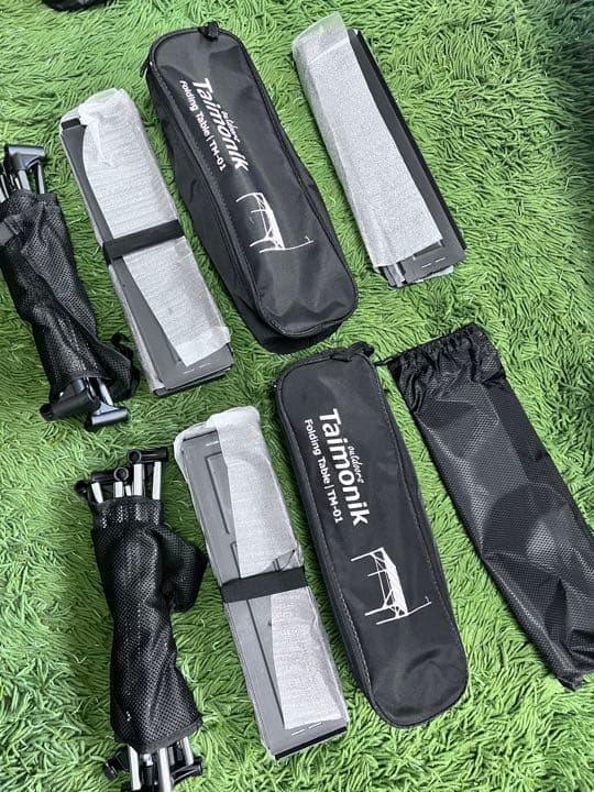 Taimonik フォールディングテーブル×2  +連結拡張天板