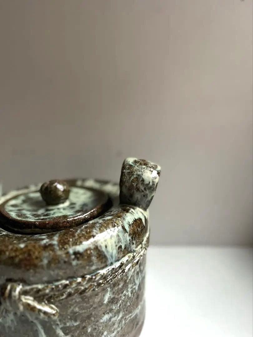 393 田中佐次郎 山瀬窯 斑唐津 水指 唐津焼 茶道 茶道具 未使用 希少