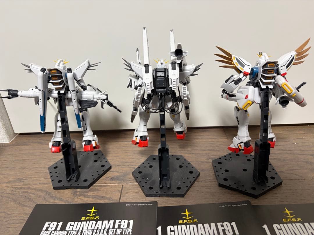 mgガンダムf91 ツインヴェスバー、バックキャノン、　3機セット　ジャンク