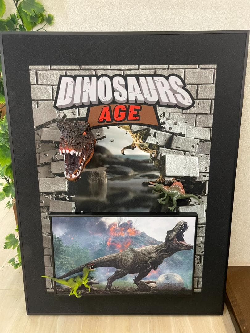 3D絵　ジュラシックパーク　恐竜　絵画　アート　パネル　立体絵　絵　ダイナソー