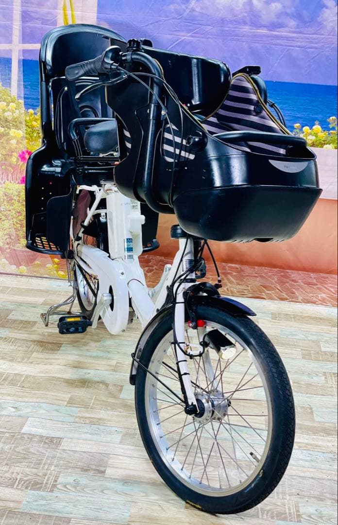 Y2061超破格！パナソニックギュット⭐️子供乗せ電動アシスト自転車