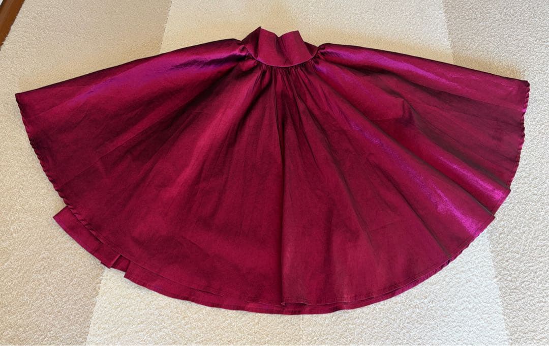 mmj マウナロア フラダンス 衣装 スカート 赤 ワインレッド ハワイアン