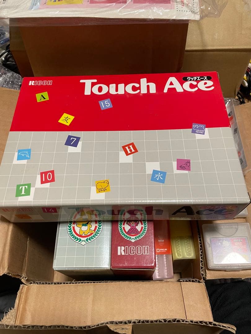 ゲーム　電子知育玩具　RICOH タッチエース　本体、ソフト、CDなど動作確認済