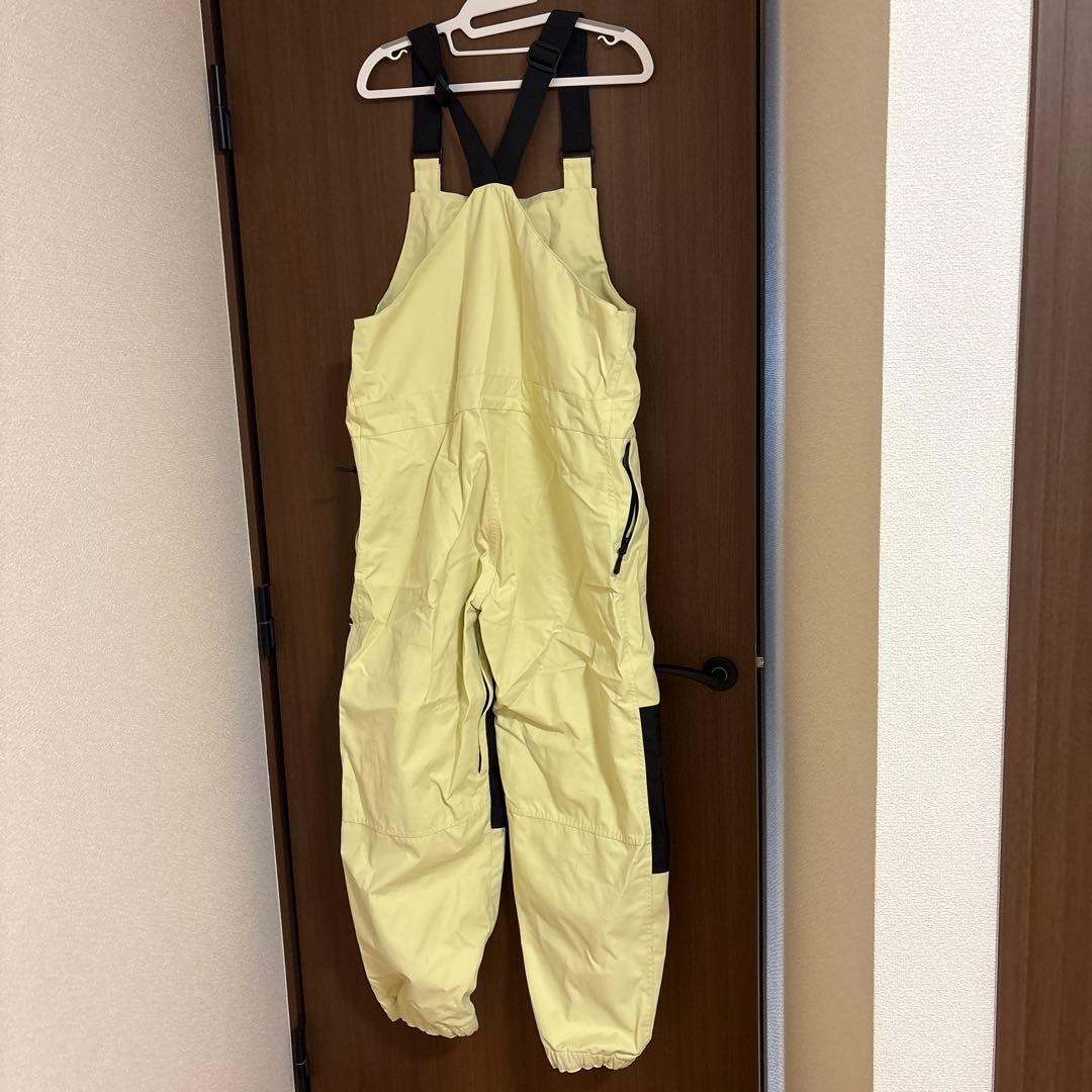 WILLOW イエロー　スノボ　ビブパンツ