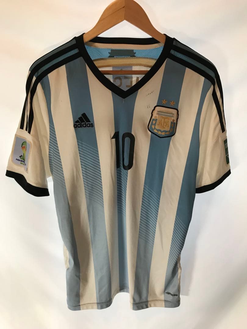 adidasアルゼンチン代表「10」リオネル・メッシ 半袖 4XO ユニフォーム