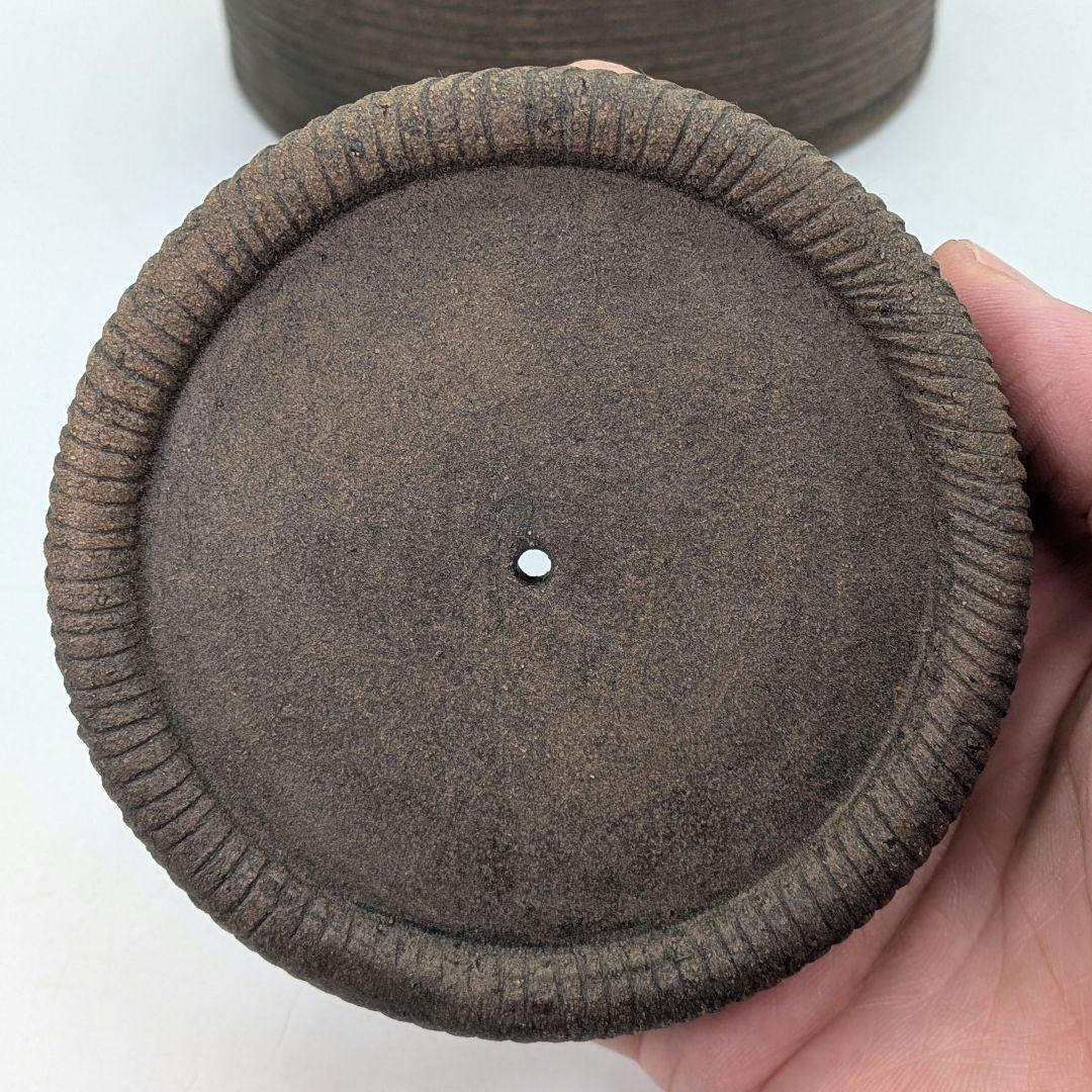 焼き締め陶 蟹彫魚籃型水指 抹茶道具 茶器 水差 容器 ビク 藤籠 竹籠 魚籠