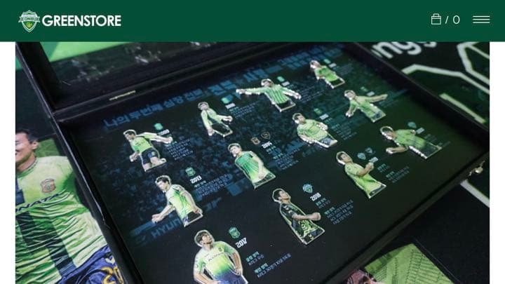 全北現代　イドングク選手　引退記念マグネット