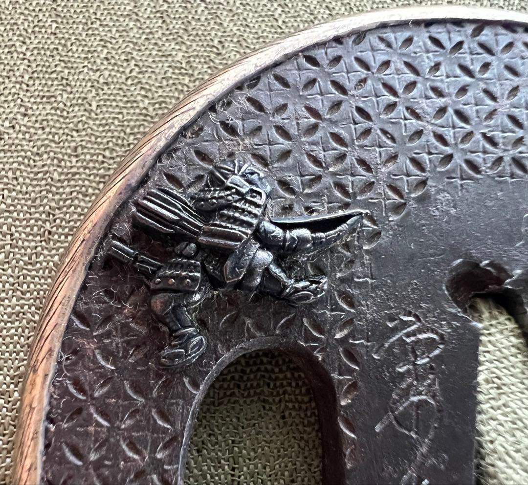 時代物 大小鍔 大小拵 武者 鎧 日本刀 収納桐箱 アンティーク