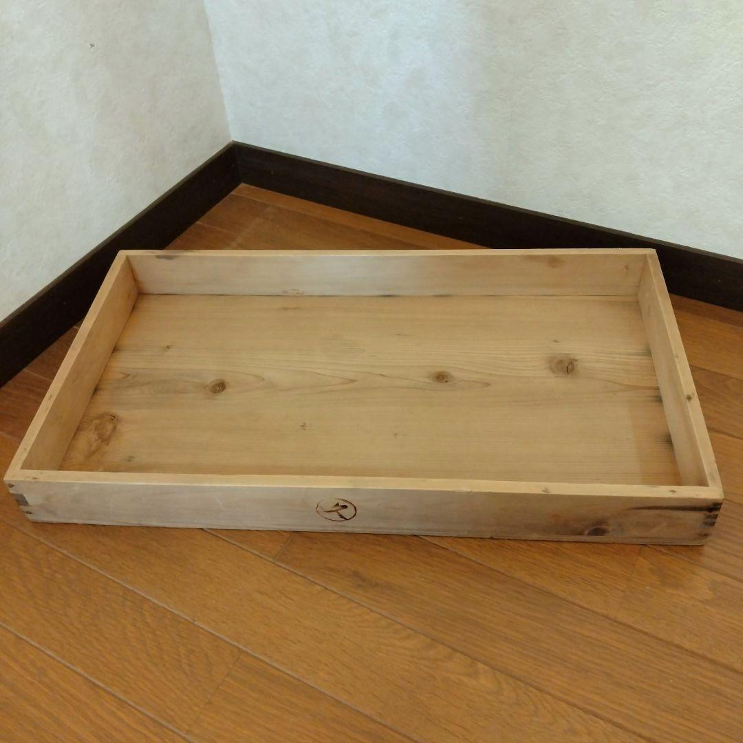 昭和レトロ　もろぶた　餅箱　蓋付き 5段　焼印　木製　古道具