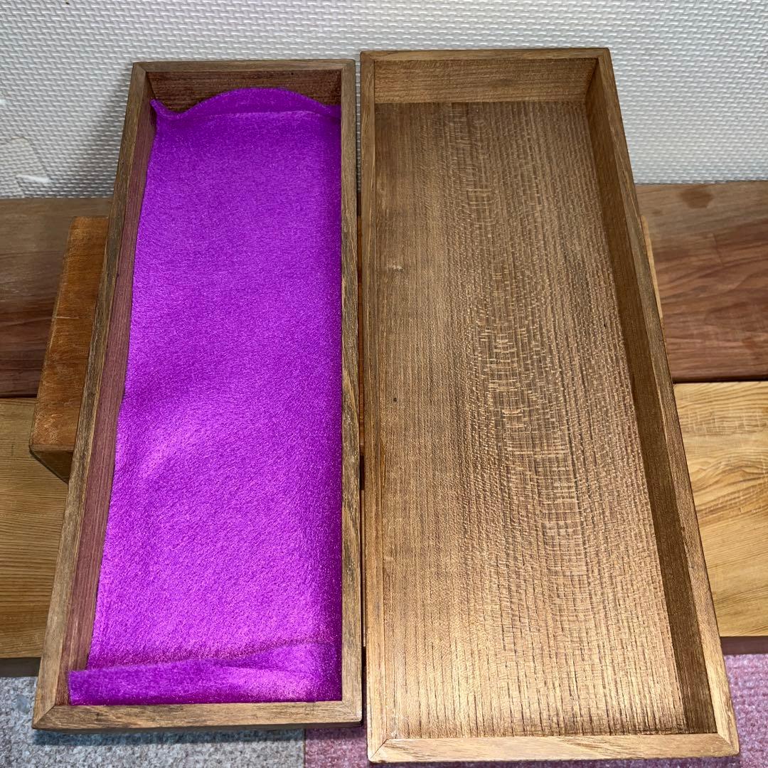 ⭕️雨端硯　長方研　未使用に近い美品　27cm超え　雨端石紋綺麗