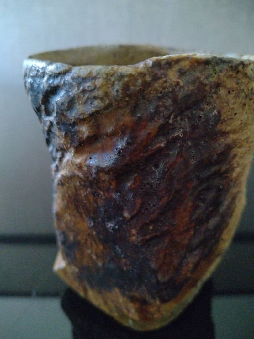【備前焼 湯呑】焼酎カップにも／共箱付き／伝統工芸士 森本 桂／送料込み！