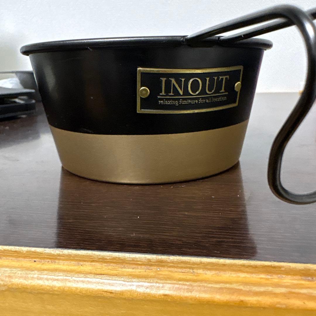 希少 INOUT シェラカップ ブラック/ゴールド