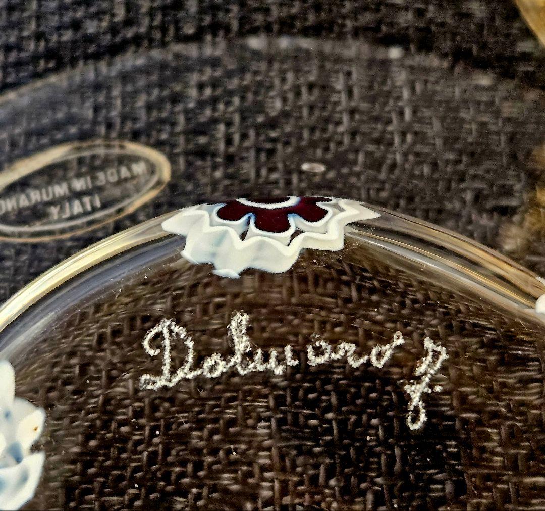 MADE　IN　MURANO　ITALY　イタリア製　ムラーノ　カップ&ソーサ