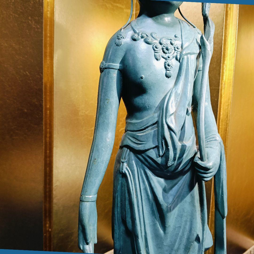 はろはろAL7 高村光雲 原型 観音菩薩 仏像 青銅色 ブロンズ