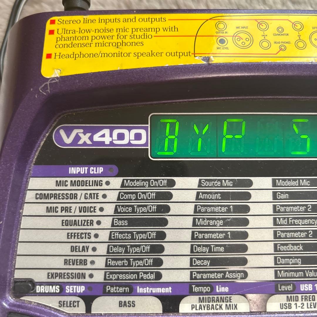 Digitech VX400 ボーカルエフェクター 動作確認済 AC付
