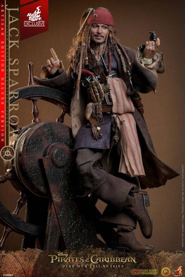 ホットトイズ 1/6 ジャック・スパロウ 2.0 植毛版 DX39AE