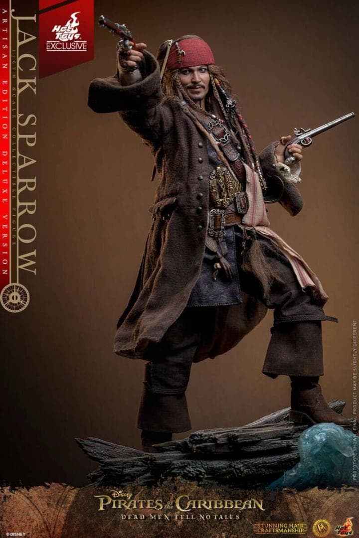 ホットトイズ 1/6 ジャック・スパロウ 2.0 植毛版 DX39AE