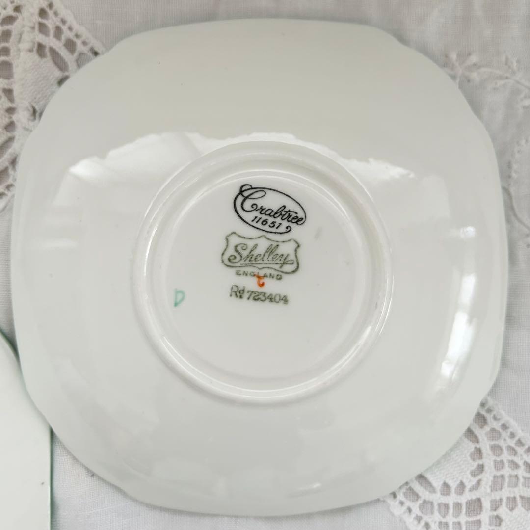 Shelleyシェリー◆カップ＆ソーサー トリオ◆リンゴ クイーンアン