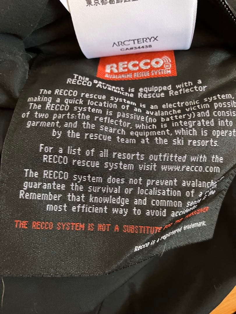 Arc'teryx スキーパンツ ブラック GORE-TEX Pro Shell