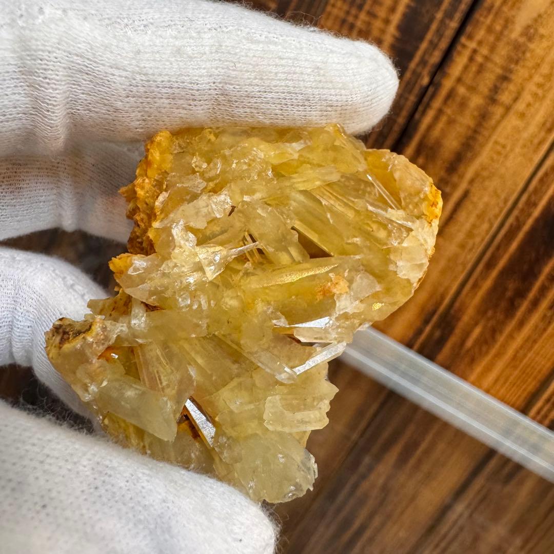 レモン水晶 クラスター 国産鉱物 奈良 希少