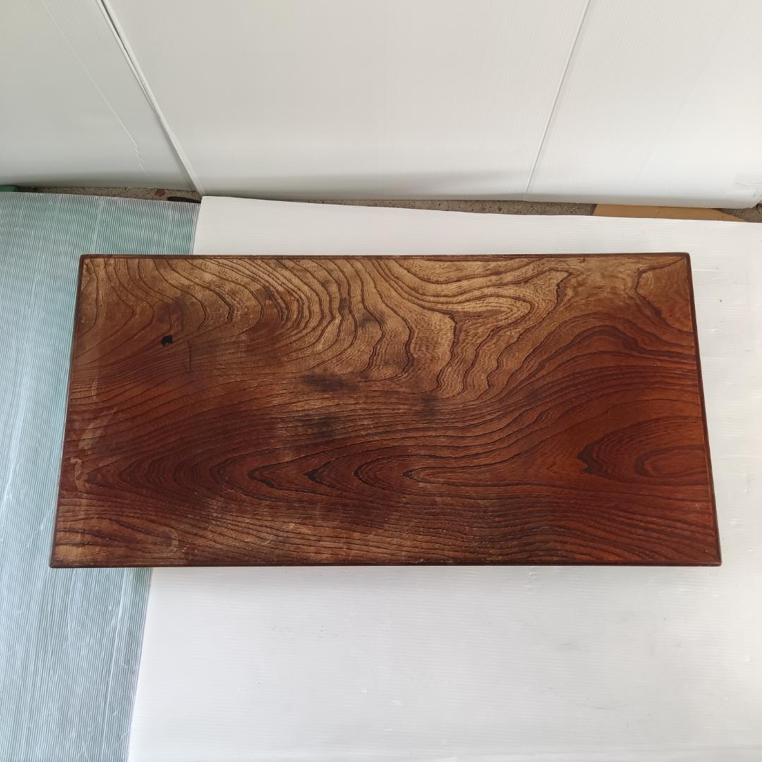 【アンティーク】昭和レトロ 木製 折り畳み式 四角形ちゃぶ台 文机 飾り台