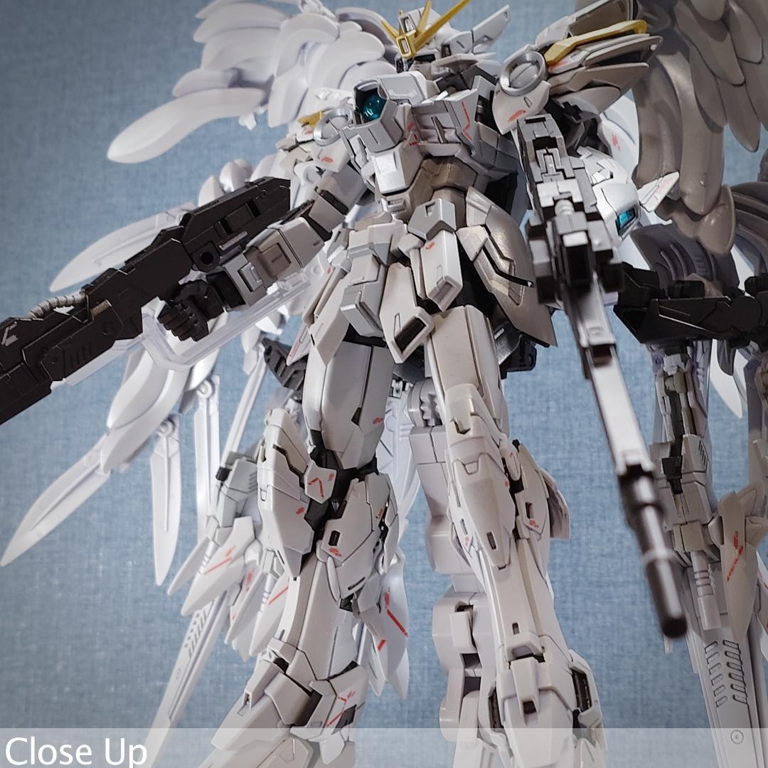 MG ウイングガンダムゼロ \" white カスタム\" パール塗装完成品
