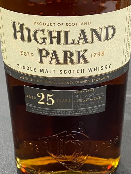ハイランドパーク25年 旧ボトル