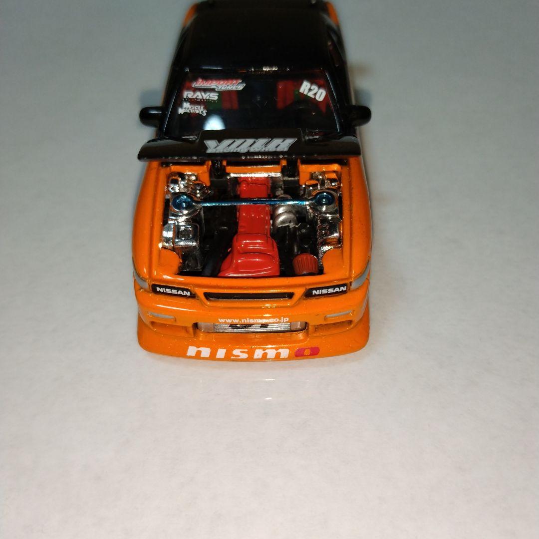 難あり 1/64 マッスルマシーン 6 シルビア Ｓ13 オレンジ