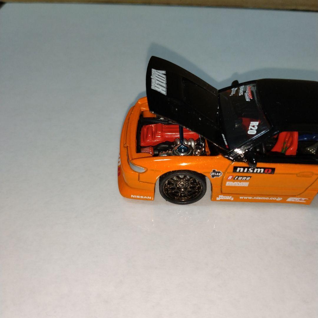難あり 1/64 マッスルマシーン 6 シルビア Ｓ13 オレンジ