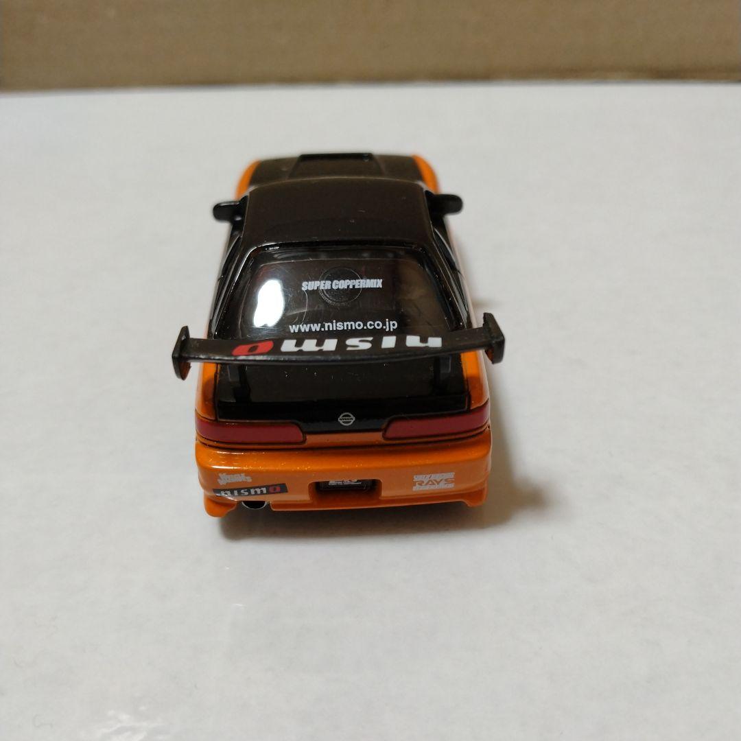 難あり 1/64 マッスルマシーン 6 シルビア Ｓ13 オレンジ
