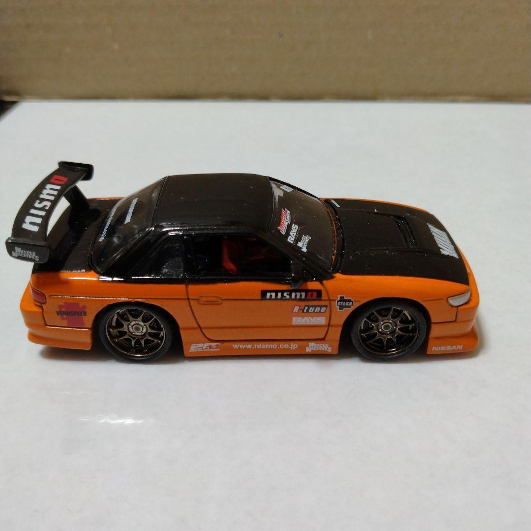 難あり 1/64 マッスルマシーン 6 シルビア Ｓ13 オレンジ