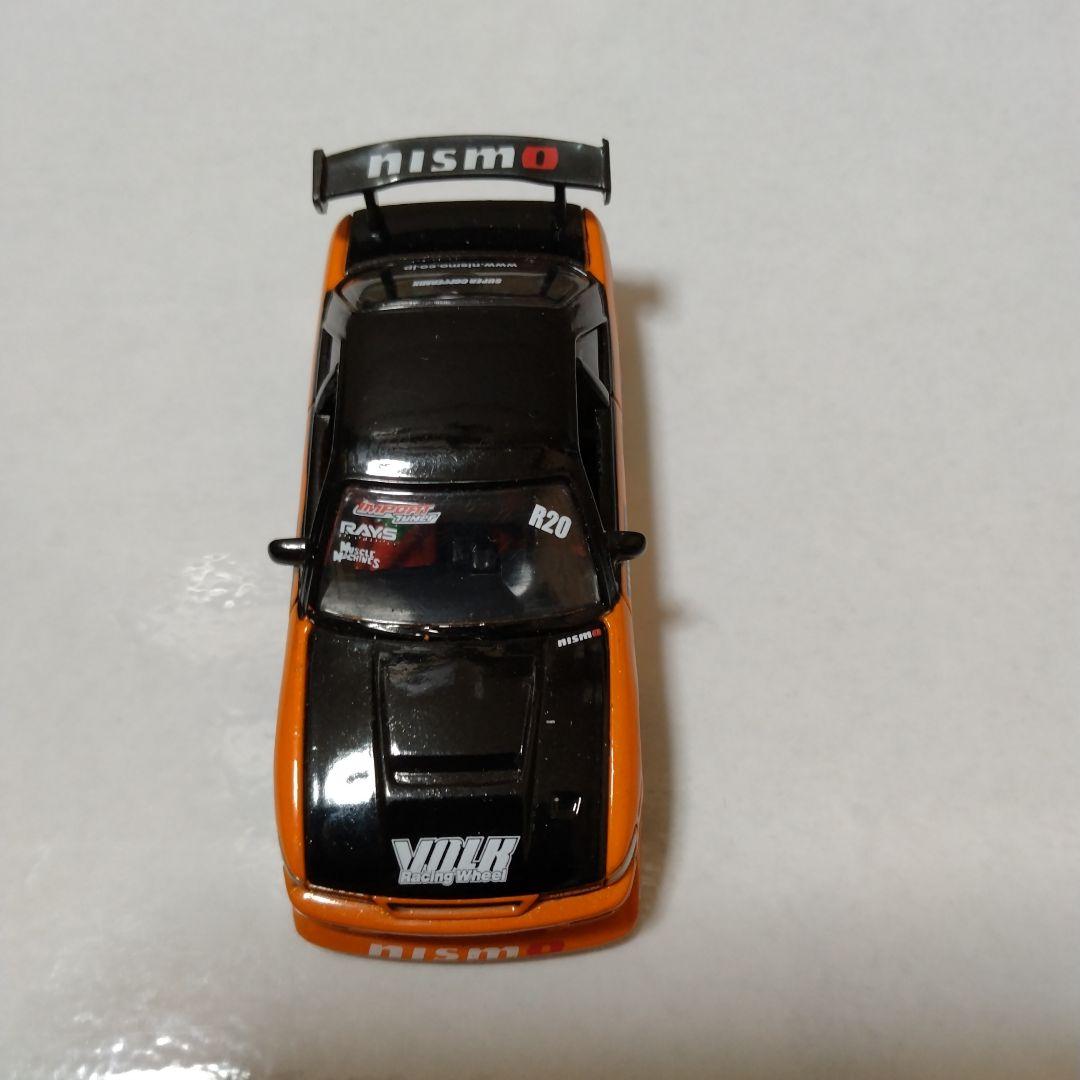 難あり 1/64 マッスルマシーン 6 シルビア Ｓ13 オレンジ