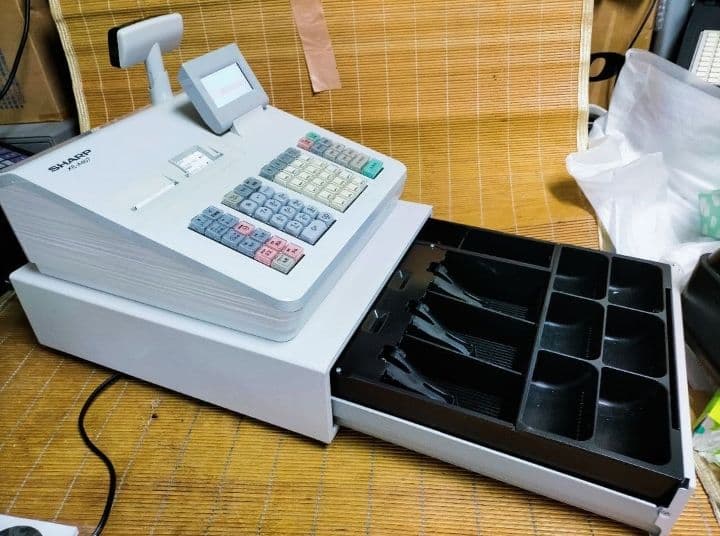 シャープレジスター　XE-A407　PC連携売上管理　上位機種　444123