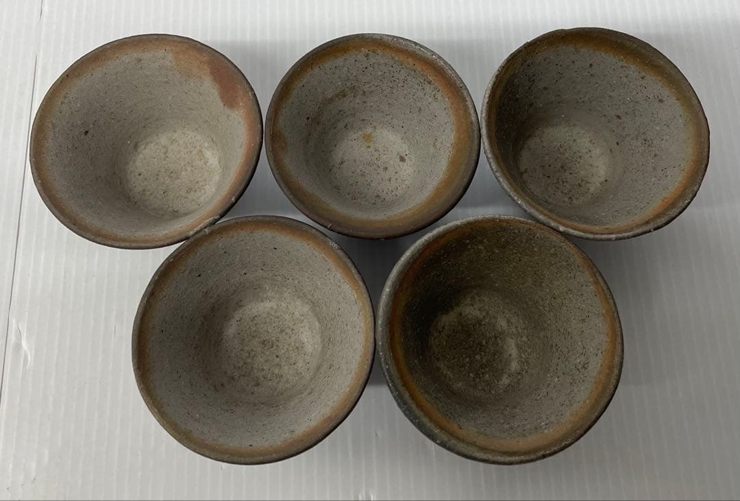 【備前焼/茶器セット】煎茶器　泉　急須　湯呑み　湯冷し　工芸品　和食器