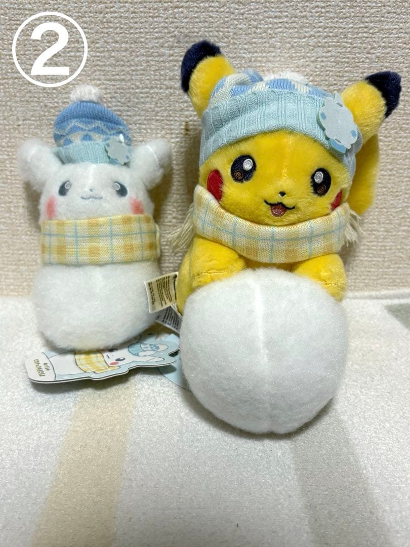 ポケモン ゆきだるま ぬいぐるみ ゆきあそび ピカチュウ ヤドン カビゴン