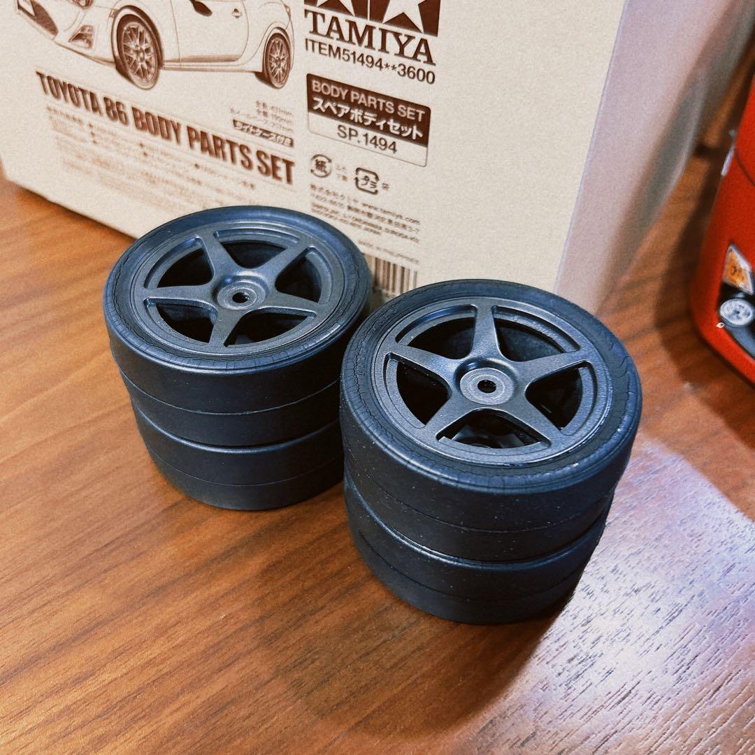 電飾付き タミヤ/SP.1494/トヨタ86 スペアボディ+タイヤセット