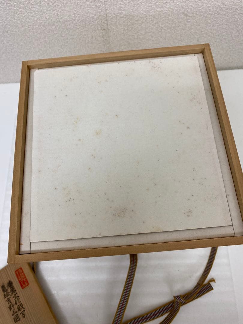 3-2418 九谷 色絵 吉野山図 茶壺 重要文化財写 野々村 仁清 玉泉堂