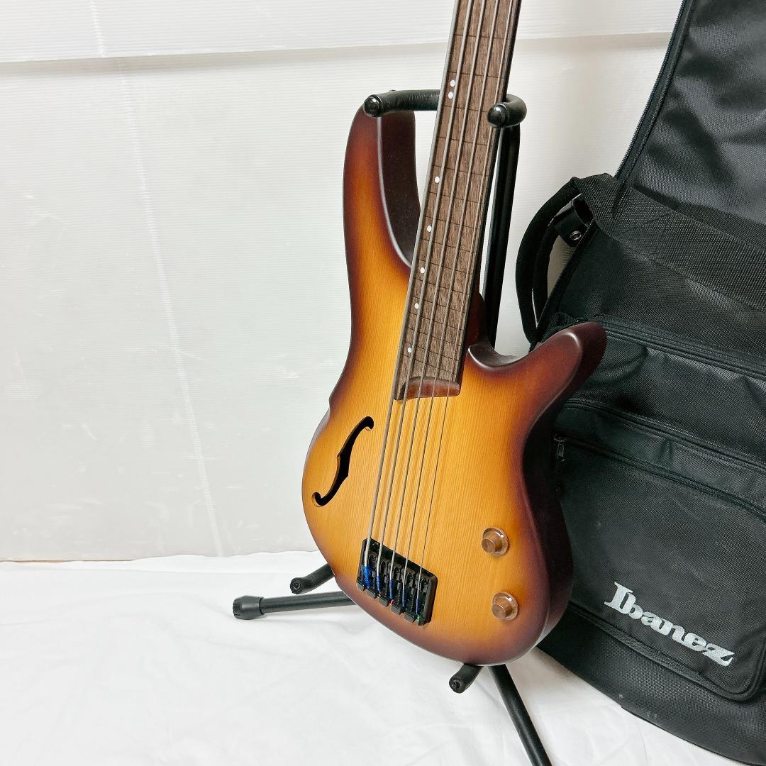 美品 Ibanez SRH-505F フレットレスアクティブベース 5弦ベース